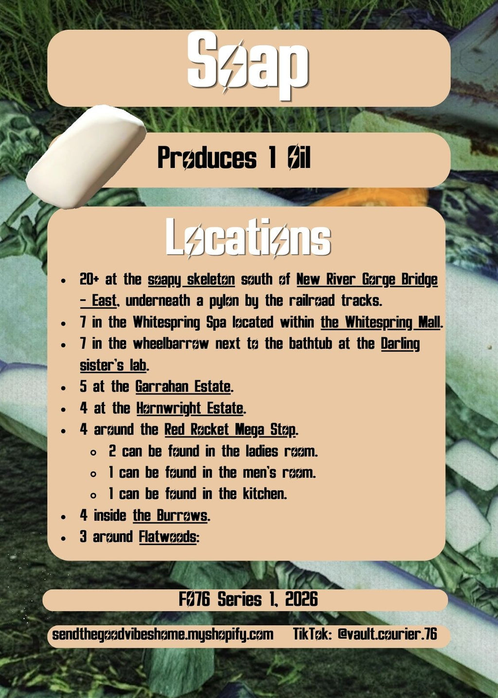 PRESALE 76 info card 5 pack