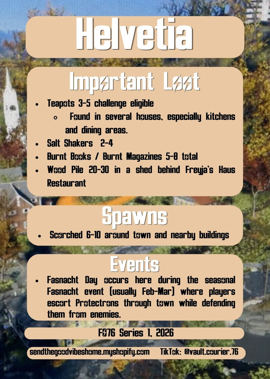 PRESALE 76 info card 5 pack