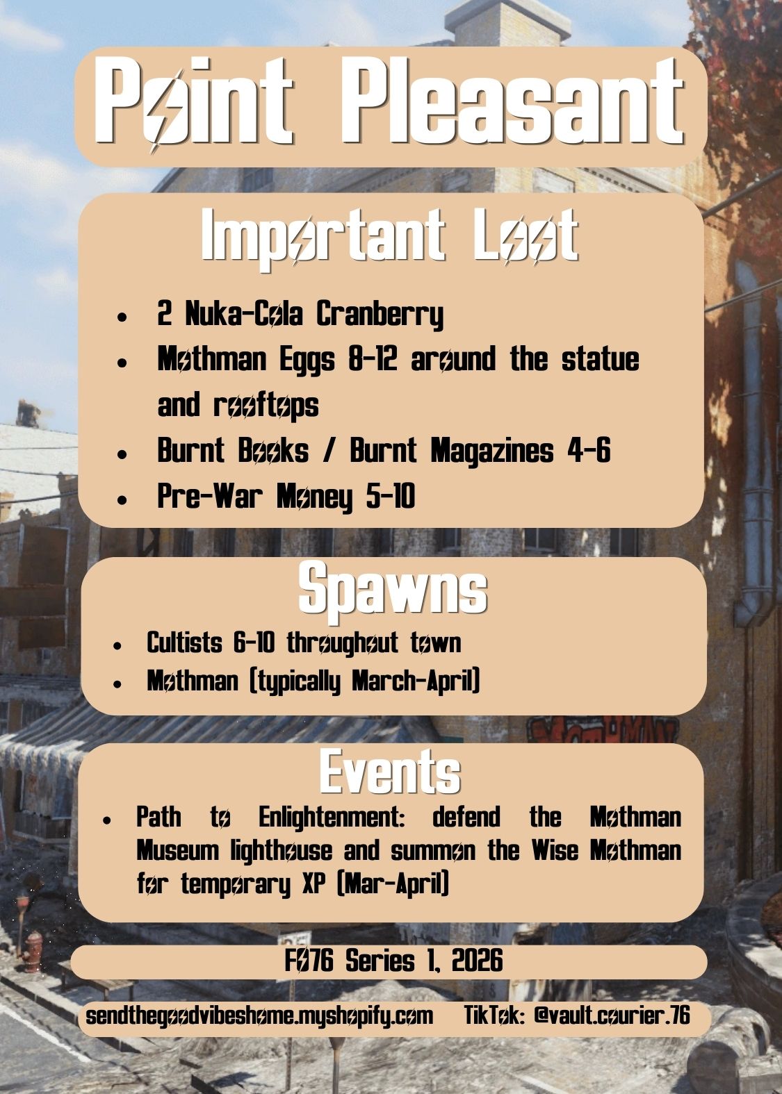 PRESALE 76 info card 5 pack