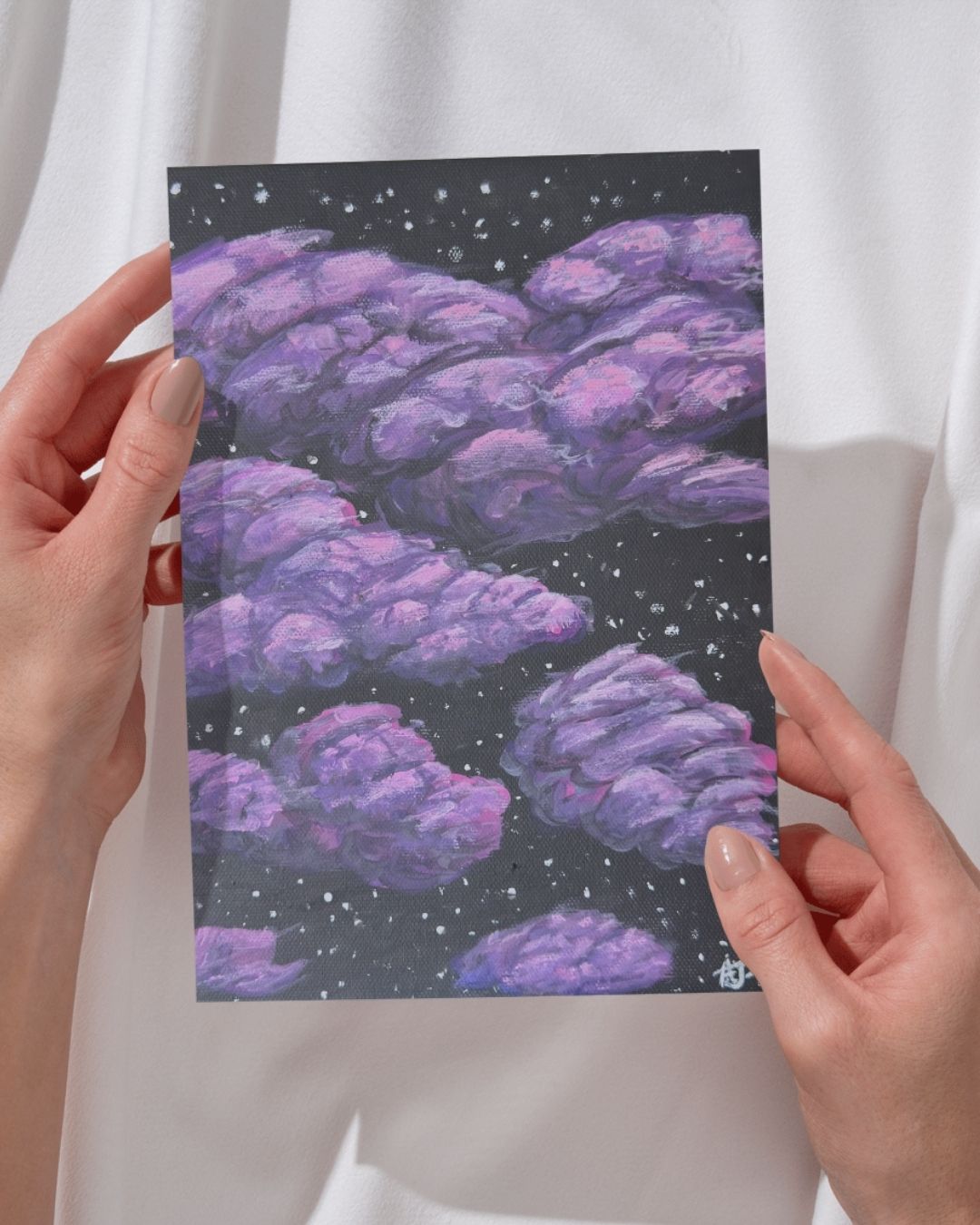 Magenta Fluff – Cloud Art Print