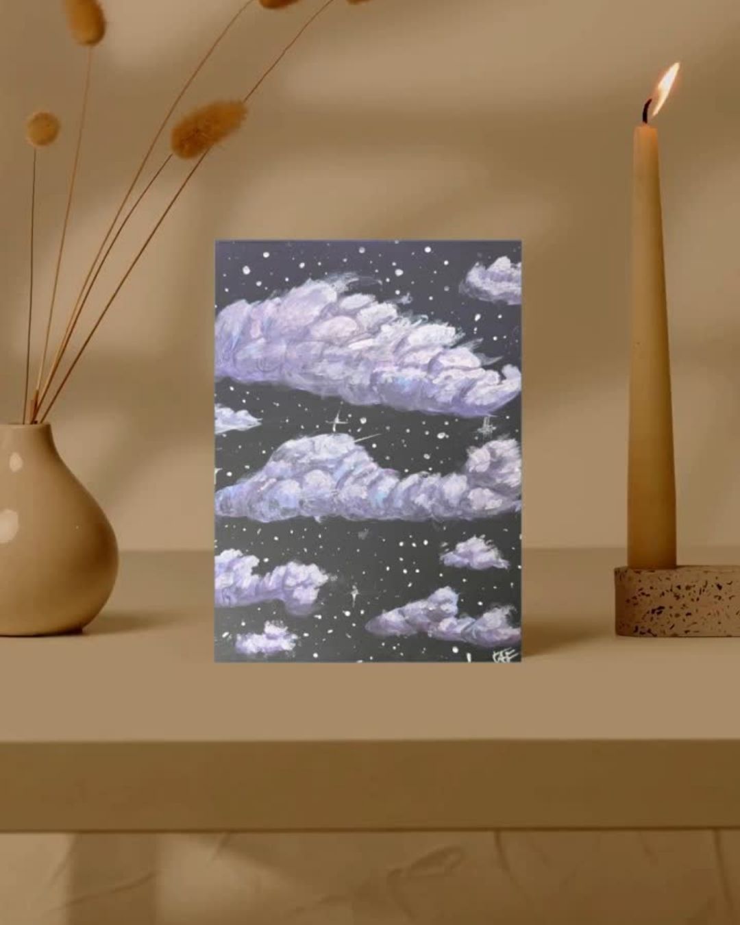 Purple Night – Cloud Art Print