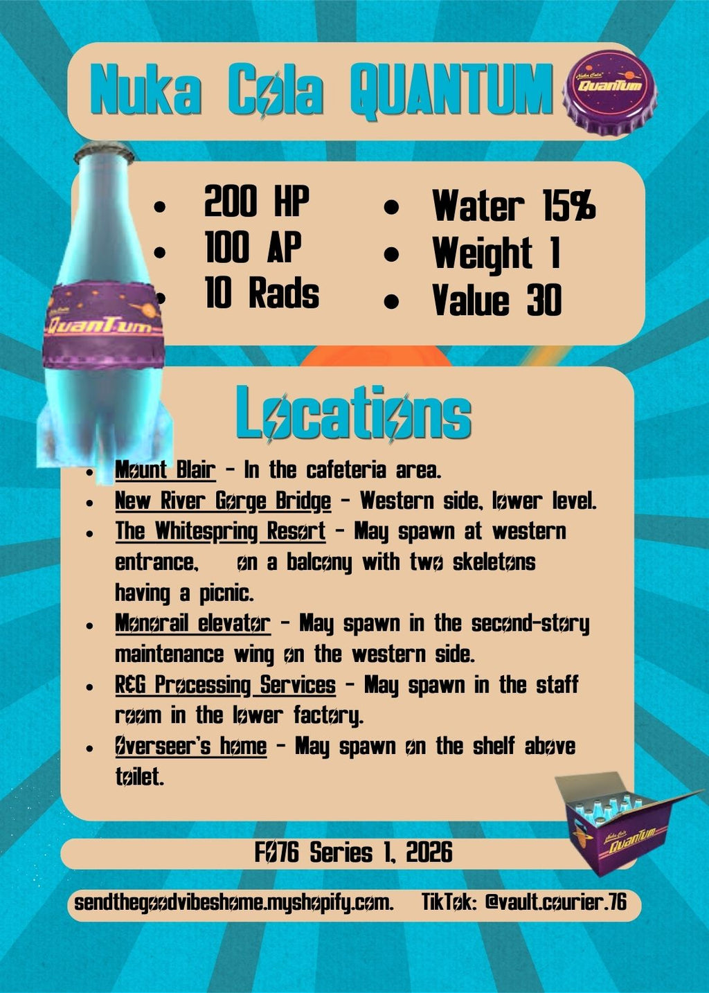 PRESALE 76 info card 5 pack