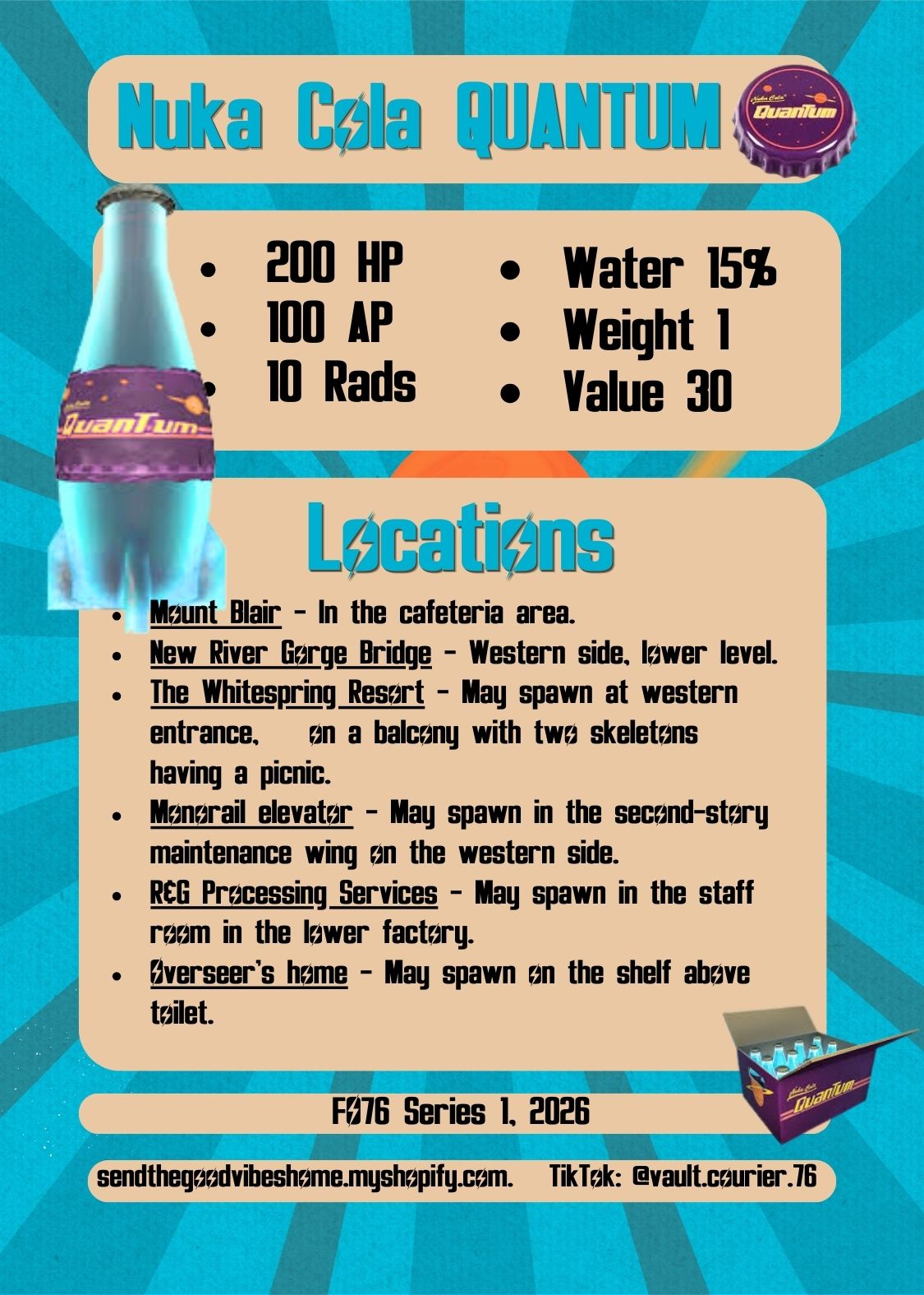 PRESALE 76 info card 5 pack
