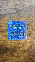 gravity works shatterd glass holo sticker