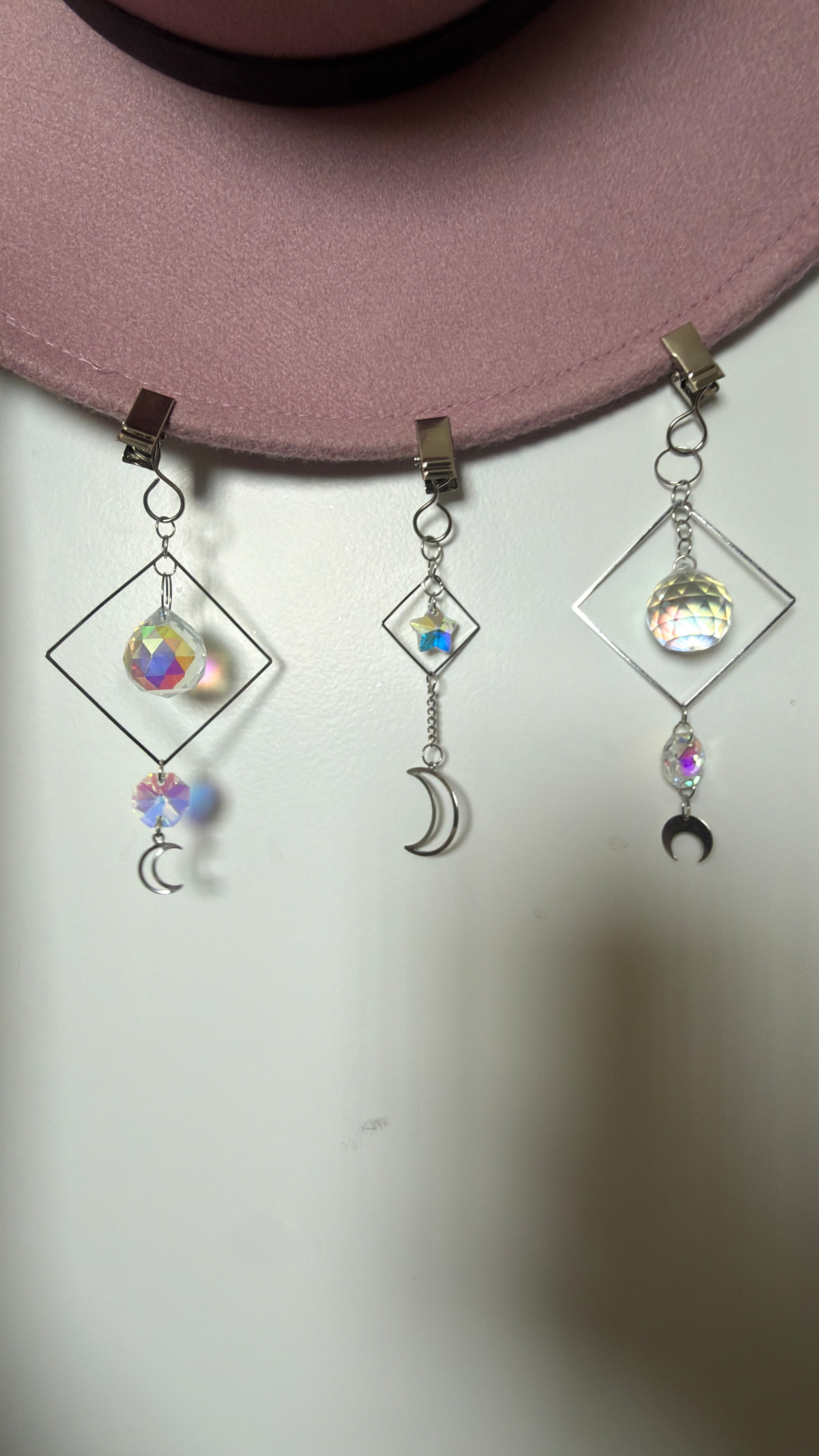 Moon Child  - Silver Sun Catcher Hat Clip Set — Limited Run (Pack of 3)